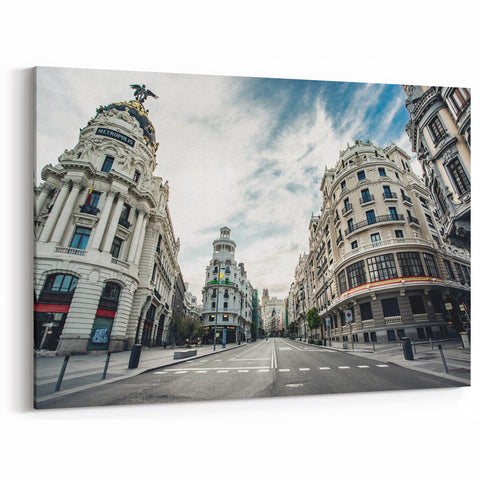 Gran Vía Madrid Wall Art - Iconic Cityscape Canvas Prints
