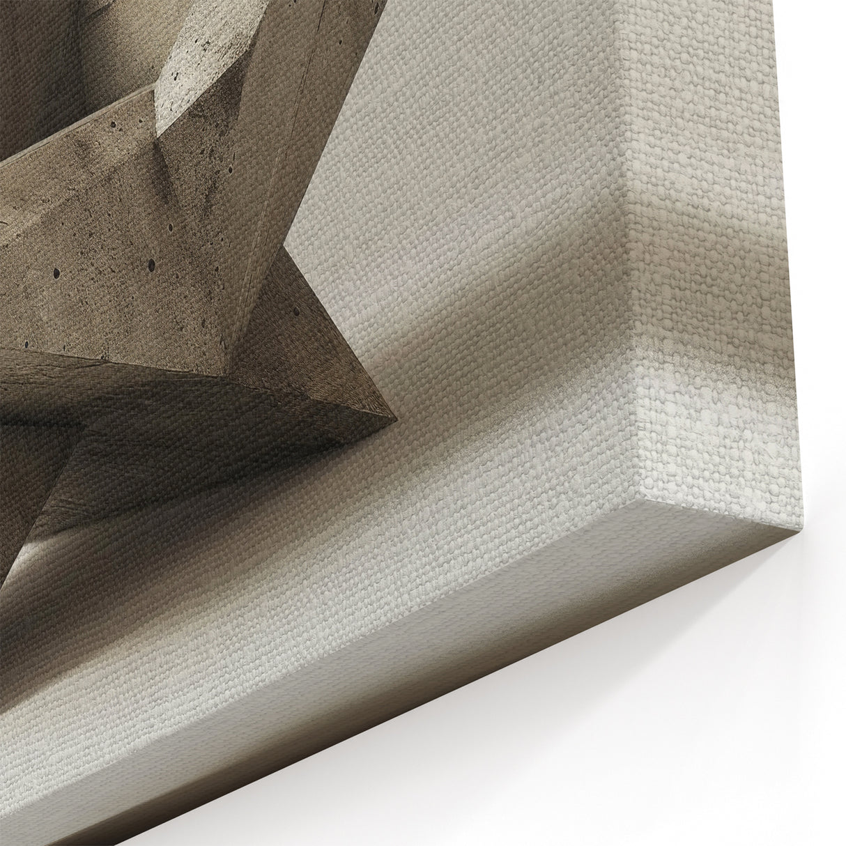 Brutalist Design Art | Geometric Concrete Sculpture Modern Industrial Print