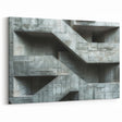 Brutalist Wall Art | Raw Concrete Geometric Structure Industrial Print