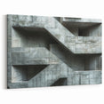Brutalist Wall Art | Raw Concrete Geometric Structure Industrial Print