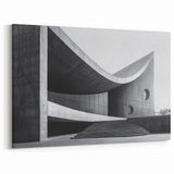 Brutalist Wall Art | Curved Concrete Structure Modern Architectural Print