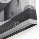 Brutalist Wall Art | Curved Concrete Structure Modern Architectural Print