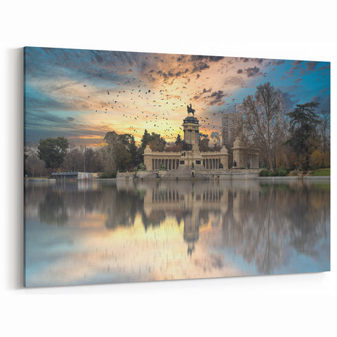 Retiro Park Madrid Wall Art - Scenic Cityscape Canvas Prints