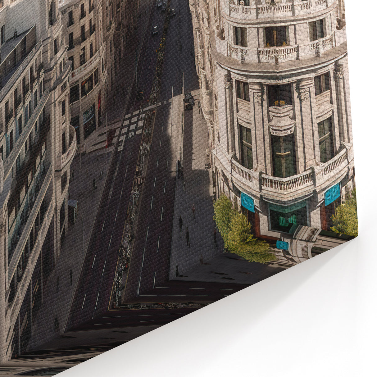 Gran Vía Madrid Wall Art - Aerial Cityscape Canvas Prints