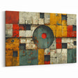 Bold Brutalist Wall Art | Geometric Abstract Industrial Design Canvas