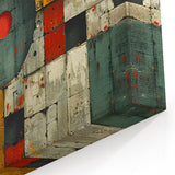 Bold Brutalist Wall Art | Geometric Abstract Industrial Design Canvas