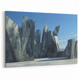 Monumental Brutalist Wall Art | Abstract Geometric Architectural Design
