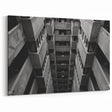 Black and White Brutalist Wall Art | Geometric Architectural Concrete Design