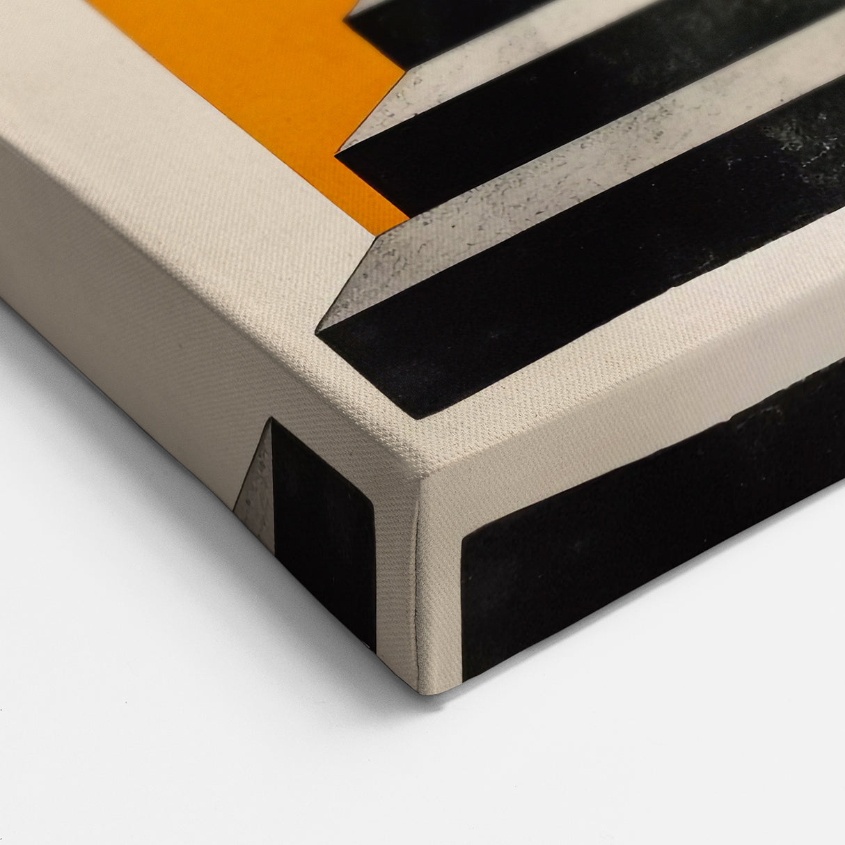 Brutalist Wall Art with Geometric Design | Modern Industrial Canvas Print