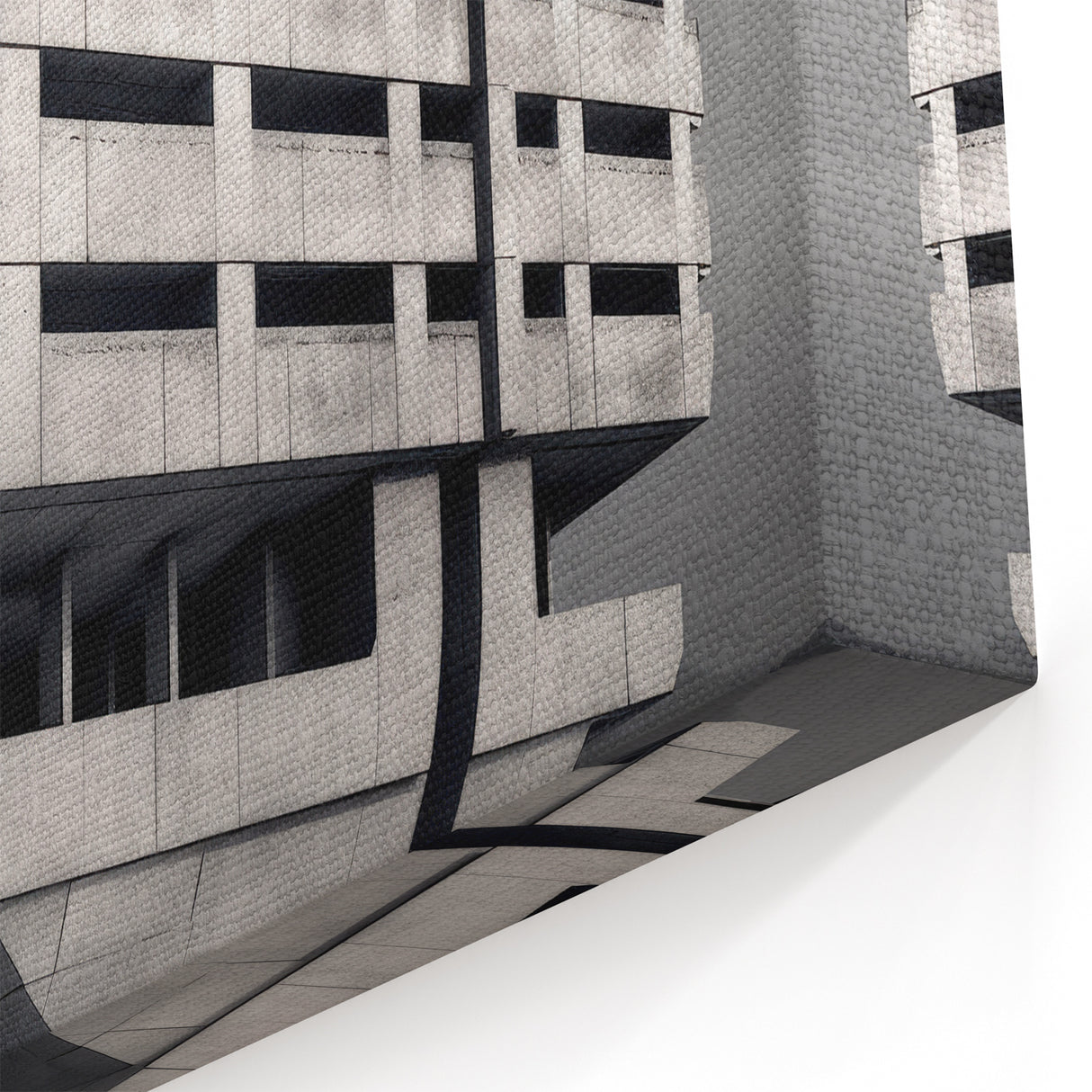 Brutalist Wall Art | Modern Industrial Geometric Print | Concrete Design