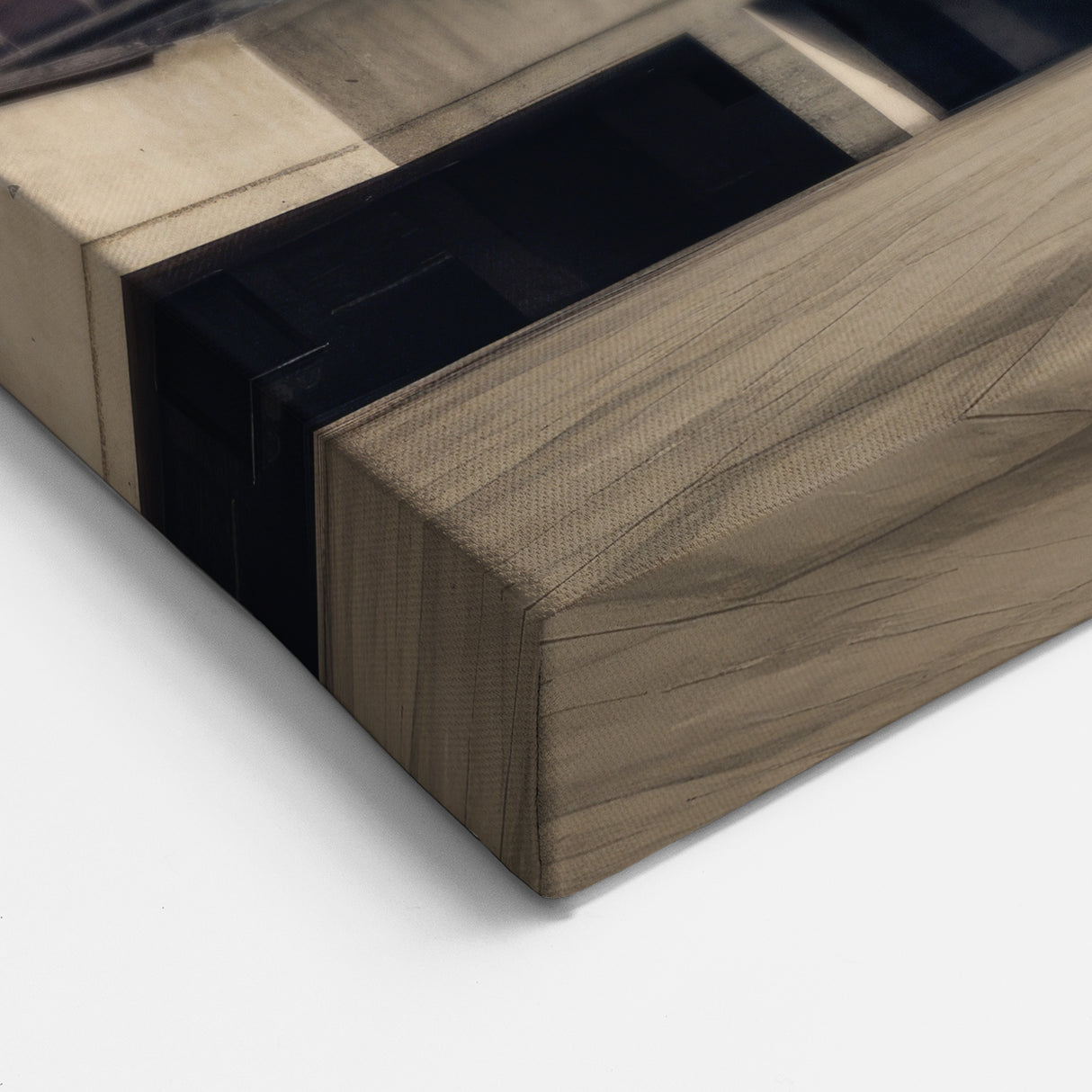 Brutalist Wall Art | Architectural Geometric Design | Industrial Canvas Print