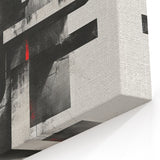 Brutalist Wall Art | Geometric Concrete Abstract | Industrial Canvas Print