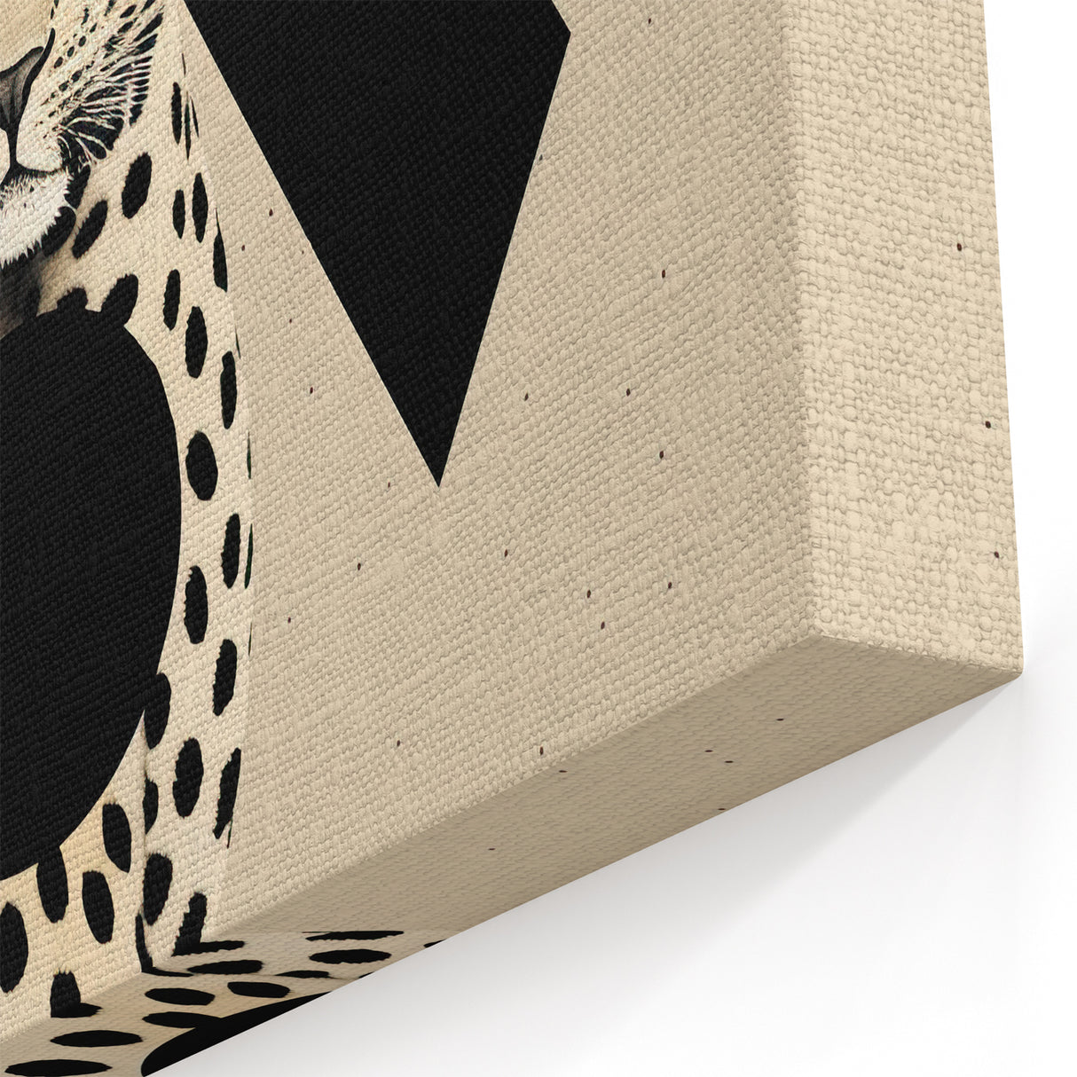 Abstract Minimalist Art: Modern Leopard Geometric Minimalist Wall Art Print