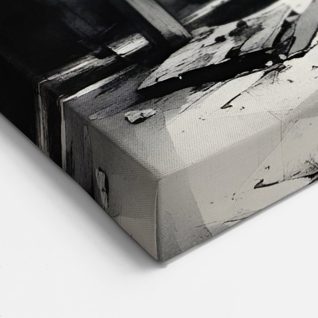 Brutalist Wall Art | Geometric Still Life with Concrete Cityscape | Canvas