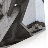 Brutalist Wall Art | Geometric Concrete Structure | Industrial Design Print