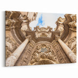 Scenic Valencia Artwork - Intricate Exterior of Valencia Cathedral Print