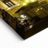 Valencia Cityscape Art - Nighttime Valencia Plaza Christmas Lights Print