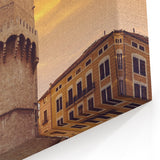 Valencia Landscape Art - Torres de Serranos at Sunset Canvas Print