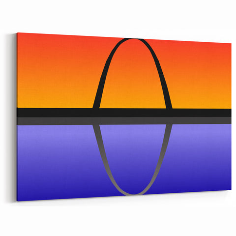 Vibrant St. Louis Wall Art - Missouri Scenic Print with Gateway Arch