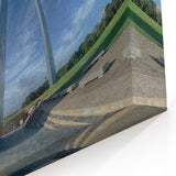 Historic St. Louis Artwork – Missouri Landmark with Dramatic Sky