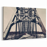 Historic St. Louis Artwork – Missouri Bridge with Industrial Design