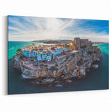 Scenic Valencia Artwork - Aerial Coastal View of Peñíscola Castle