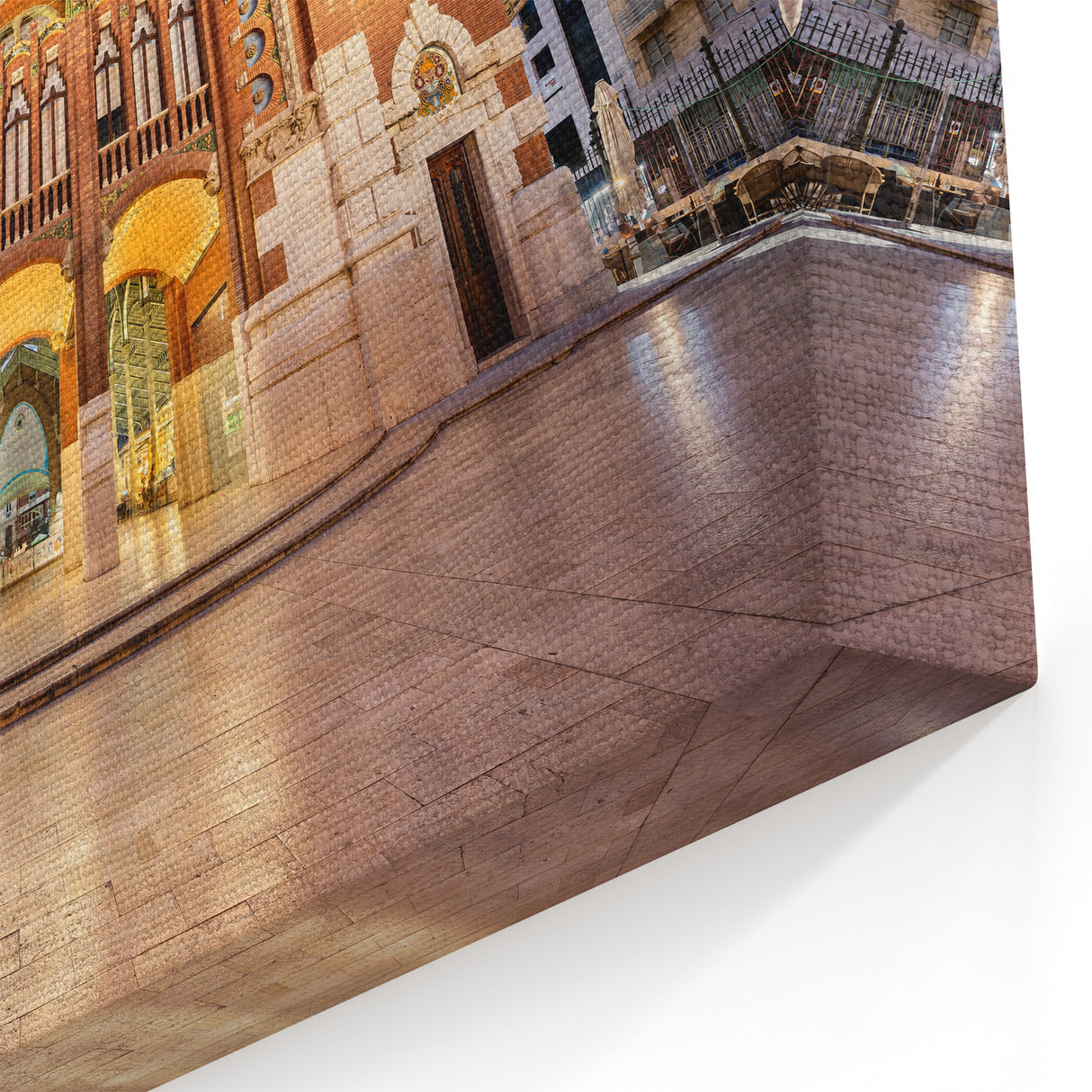 Valencia Canvas Prints - Iconic Mercado de Colón at Dusk Photography Art