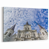 Historic St. Louis Artwork – Missouri Church Facade with Majestic Sky
