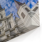 Historic St. Louis Artwork – Missouri Church Facade with Majestic Sky