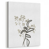 Minimalist Botanical Wall Art: Modern Nature-Inspired Line Art Print