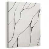 Minimalist Abstract Line Art: Flowing Organic Patterns in Black and White