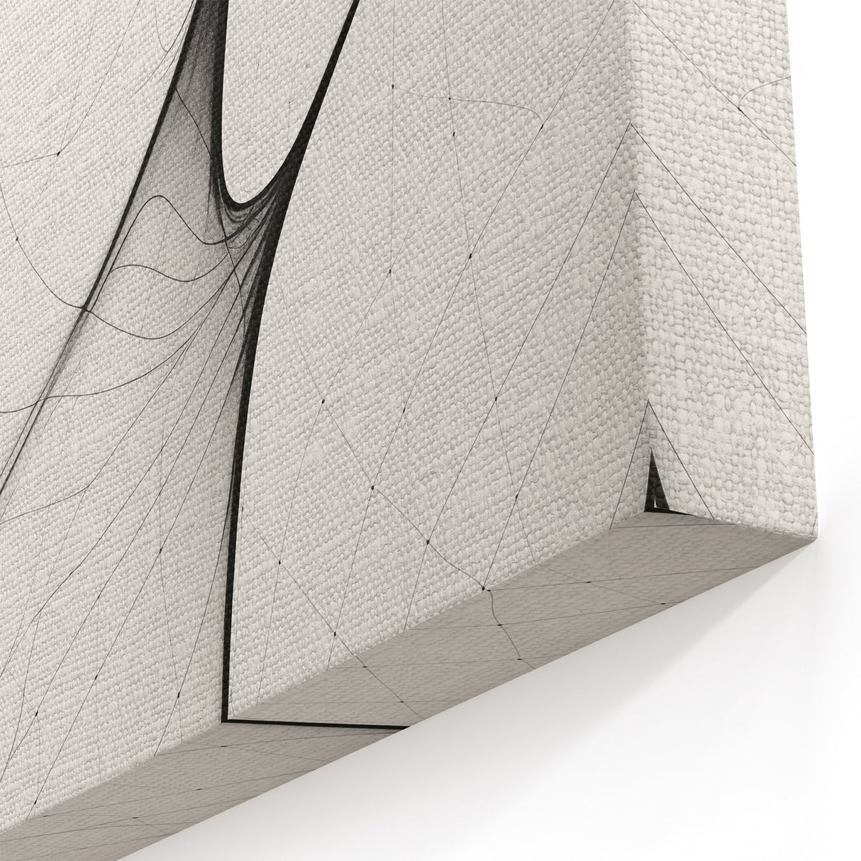 Minimalist Abstract Line Art: Flowing Organic Patterns in Black and White