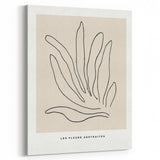 Minimalist Botanical Line Art: "Les Fleurs Abstraites" Modern Flower Print