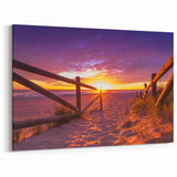 Valencia Canvas Prints – Stunning Sunset Beach Art of Valencia Coastline