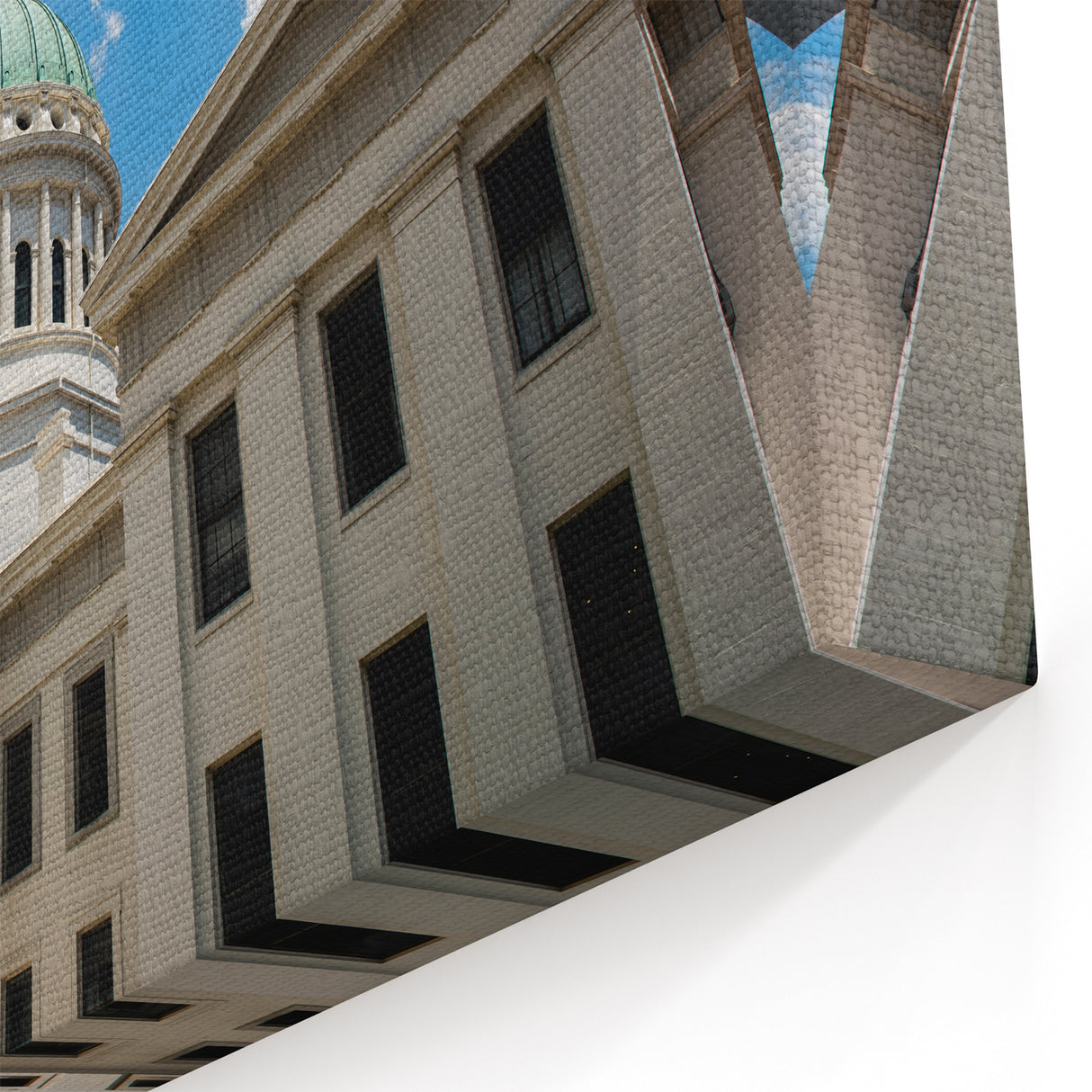 Missouri Scenic Prints - Historic Missouri Courthouse Skyline Gateway Arch Art