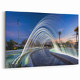 Valencia Cityscape Art – Modern Fountain Canvas Prints of Valencia