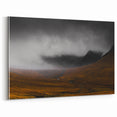 Moody Rustic Landscape Wall Art - Dramatic Farmhouse Decor Piece