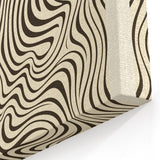 Minimalist Abstract Art: "Art is Always the Answer" Wavy Line Design