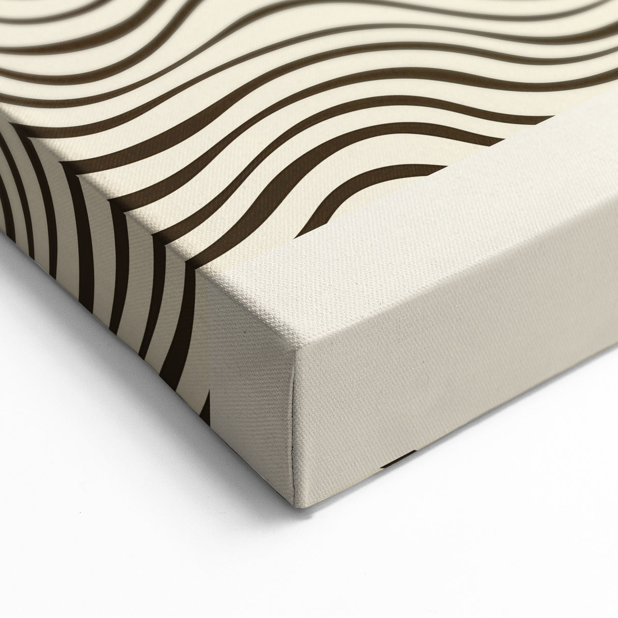 Minimalist Abstract Art: "Art is Always the Answer" Wavy Line Design