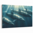 Glamorous Whale Glam Wall Art – Luxury Modern Oceanic Decor