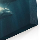 Glamorous Whale Glam Wall Art – Luxury Modern Oceanic Decor