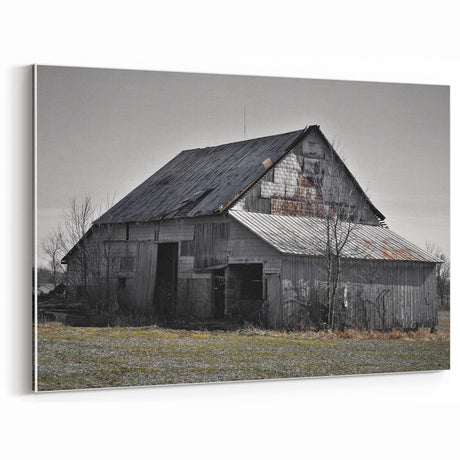Weathered Barn Rustic Wall Art - Vintage Farmhouse Decor for Homes