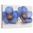 Glamorous Blue Floral Wall Art – Chic Luxury Botanical Decor