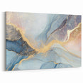 Glamorous Pastel and Gold Abstract Wall Art – Luxury Modern Decor