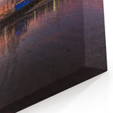 Santa Monica Pier Prints - Coastal Sunset Reflections with Ferris Wheel