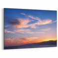 Santa Monica Sunset Art - Serene Ocean View with Colorful Clouds