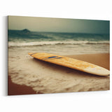 Santa Monica Beach Art - Serene Surfboard Coastal Photography Print