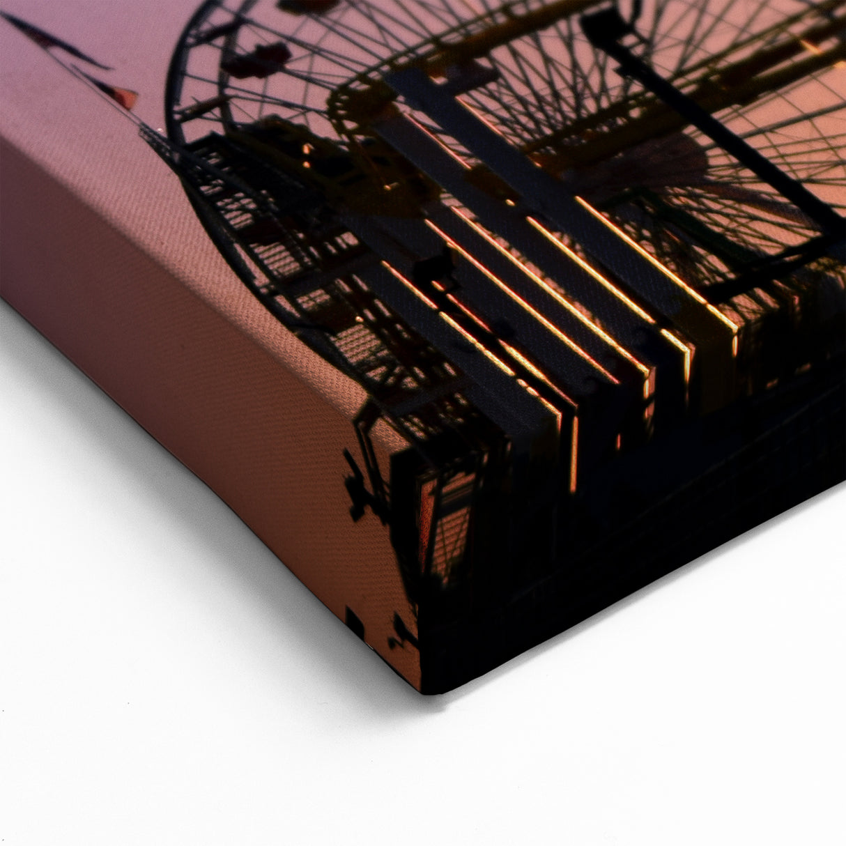 Santa Monica Pier Art - Scenic Silhouettes at Sunset Coastal Photography