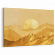 Glamorous Golden Mountain Wall Art – Luxury Modern Landscape Decor