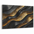 Glamorous Black and Gold Abstract Wall Art – Luxury Modern Decor